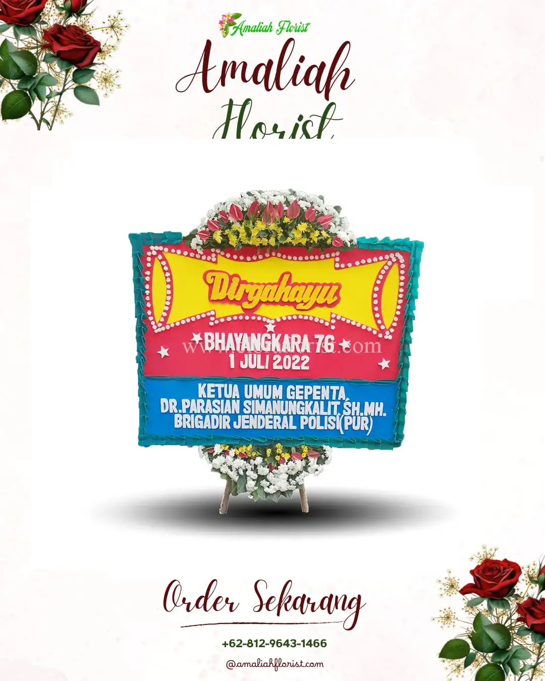 Papan Bunga HUT Ulang Tahun Kepulauan Mentawai